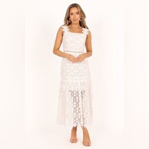 Petal & pup crochet lace midi dress nwot